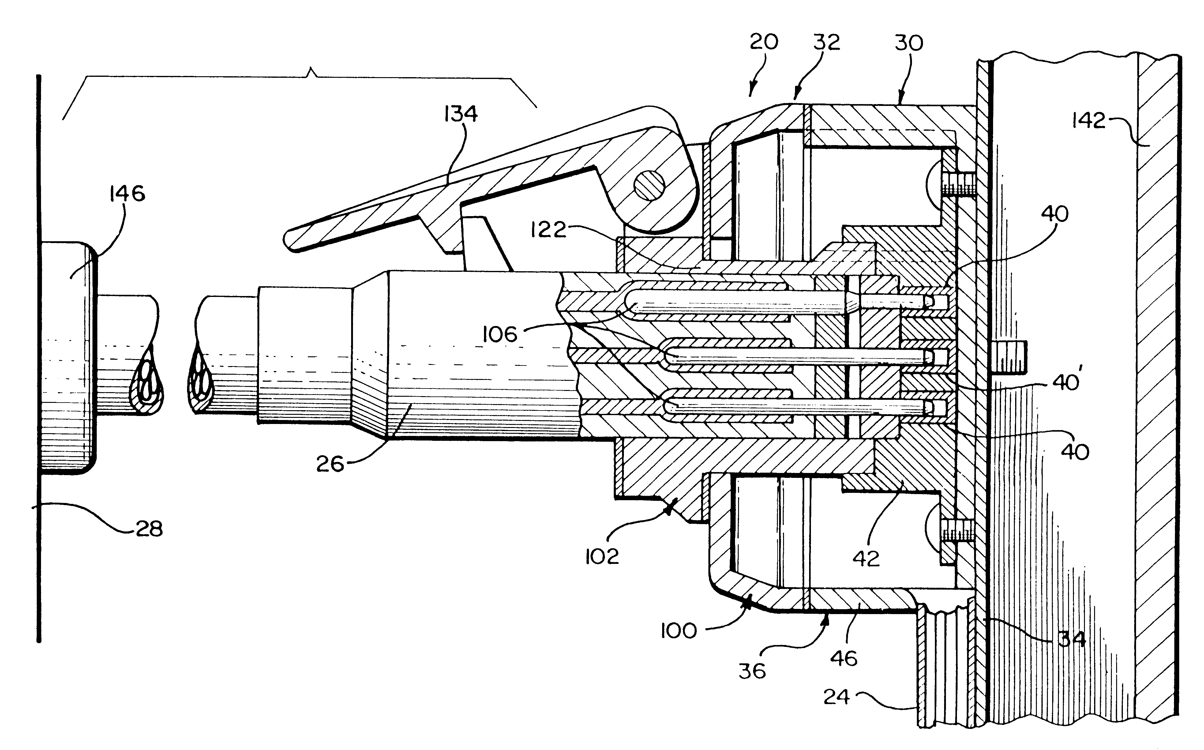 Seven-way trailer connector