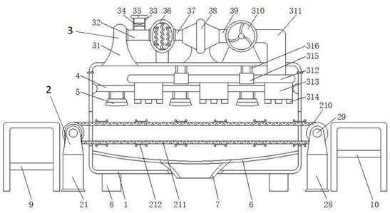 A drying device based on balanced moisture that uses media to discharge ceramic wet billets