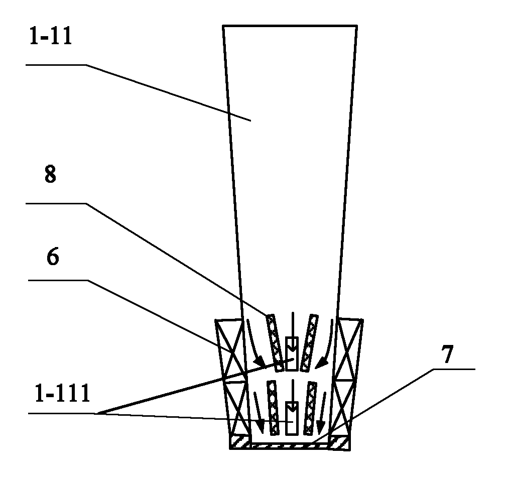 Steam turbine generator provided with axial-radial ventilating and cooling system