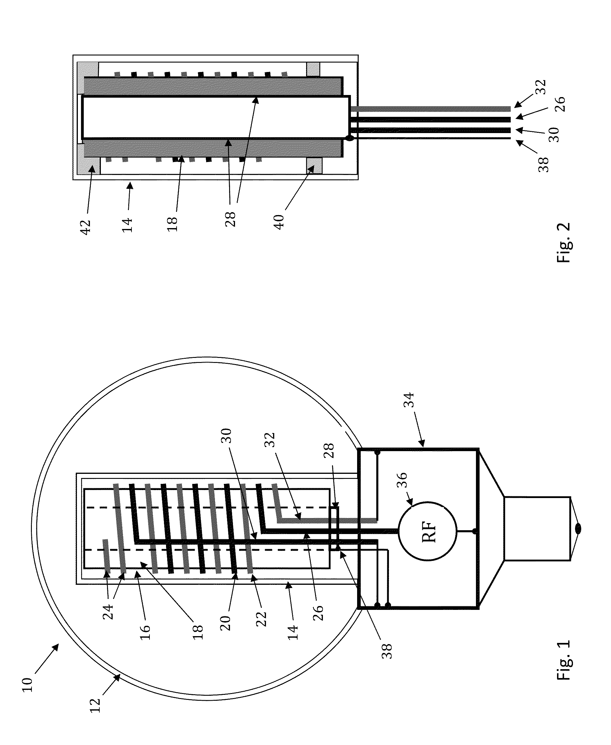 RF induction lamp with reduced electromagnetic interference