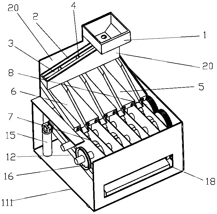 Bidirectional-stressing grading-crushing tabletop-level automatic pecan kernel taking machine