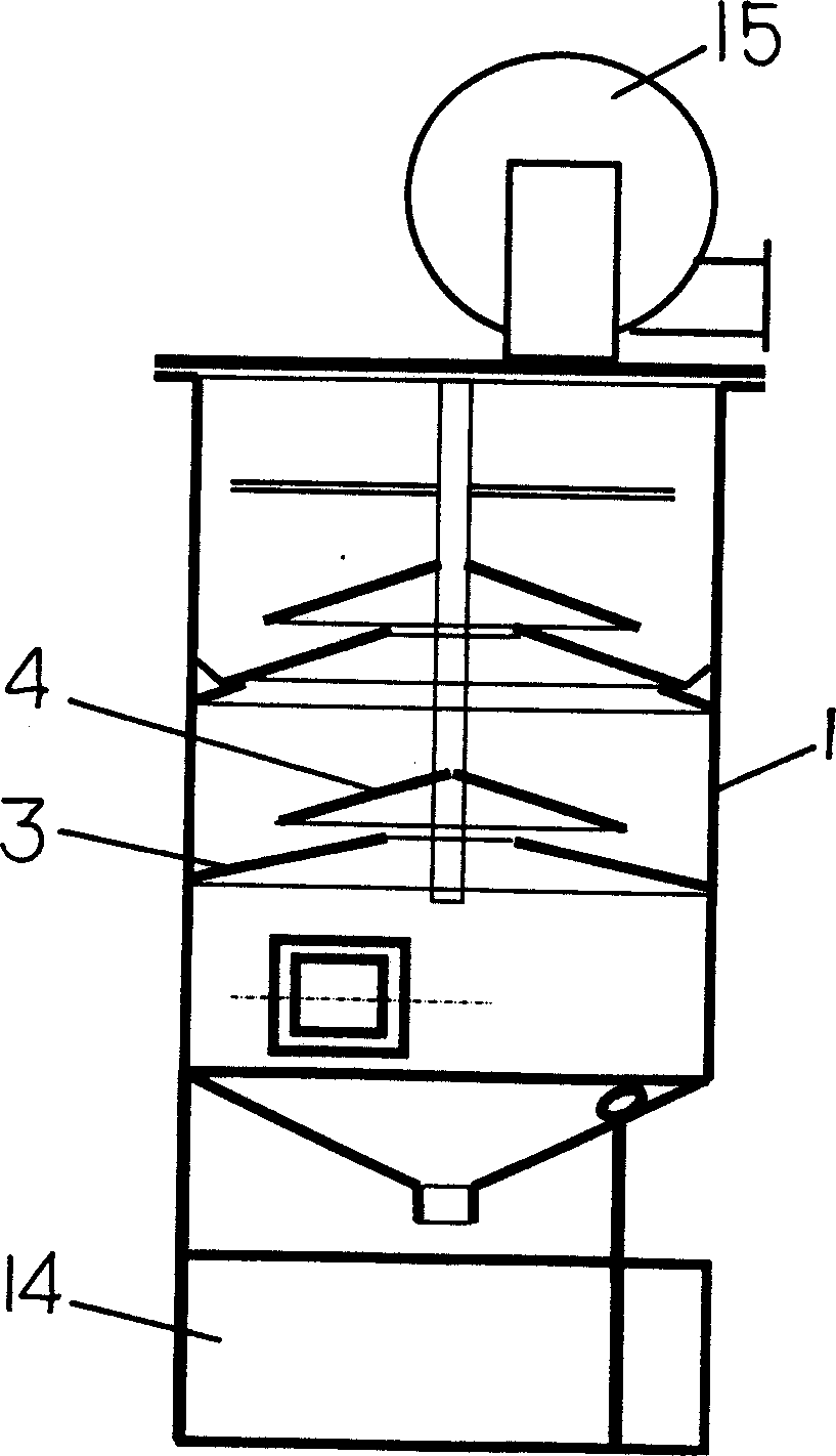 Gas-liquid exchanging tower