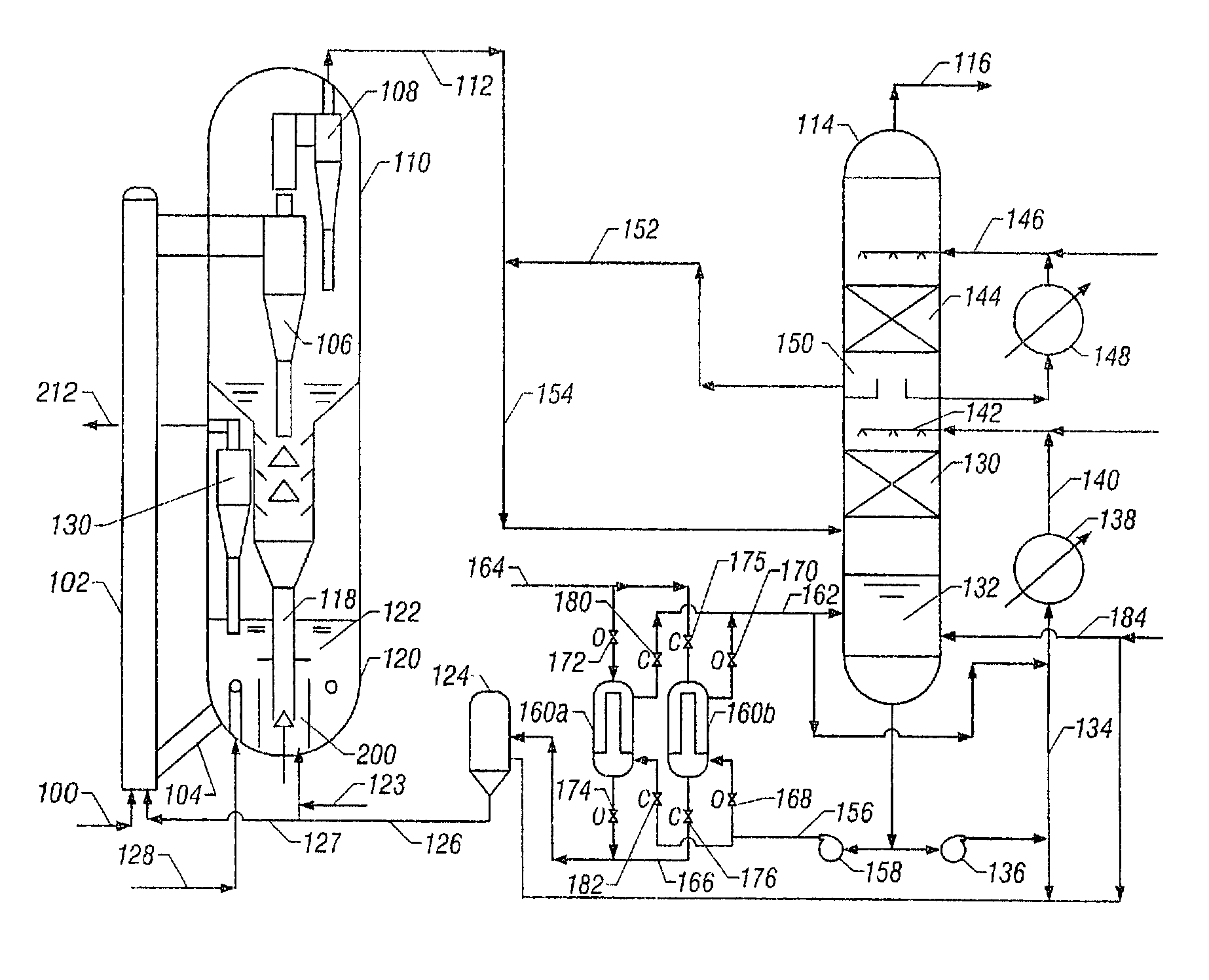 Catalyst recovery from light olefin FCC effluent