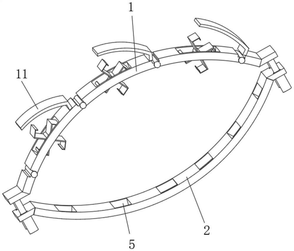 River curve concave bank protection device for water conservancy project