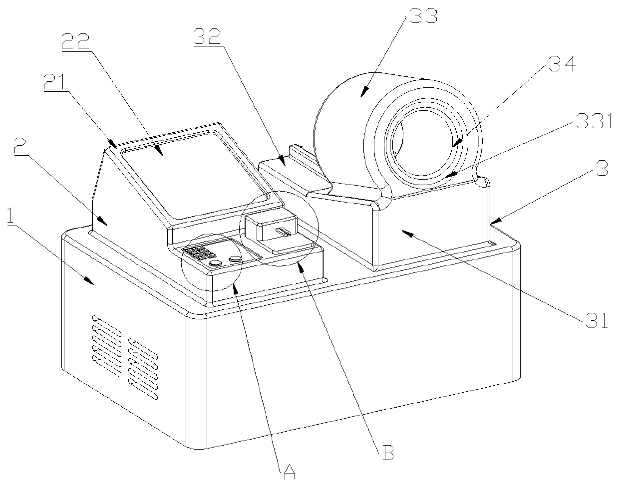 Blood pressure and blood glucose meter and detection system thereof