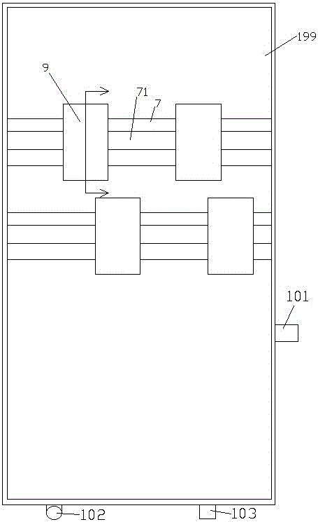 Electrical cabinet with power device fixing device