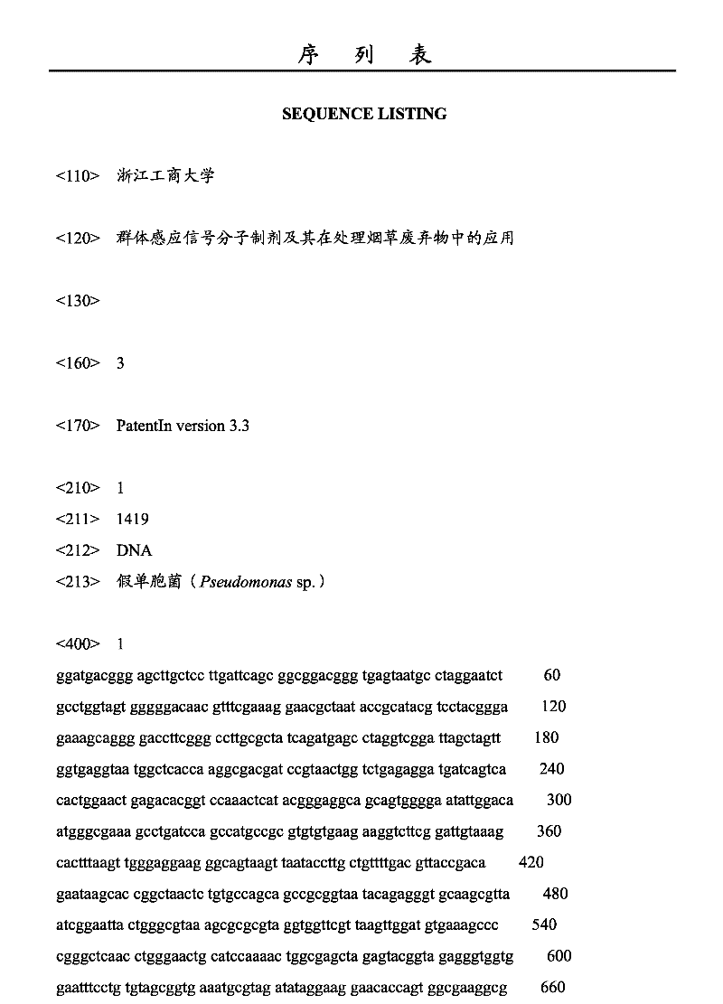 Quorum-sensing signal molecular preparation and application thereof in tobacco waste treatment