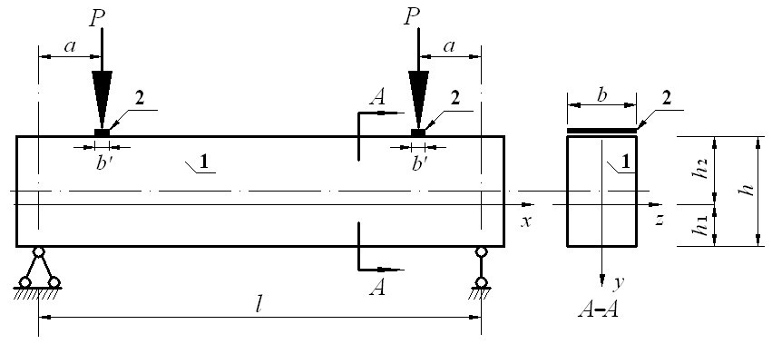 Method for determining elastic modulus and flexural rigidity of reinforced concrete beam with crack