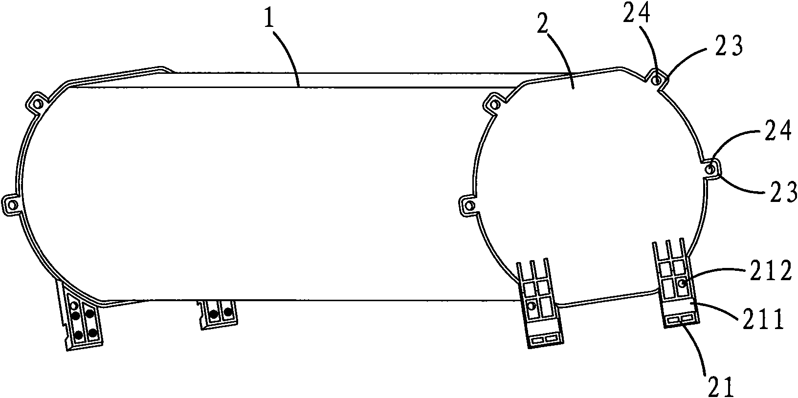 Reinforced concrete internal mold with multi-direction fixed supports