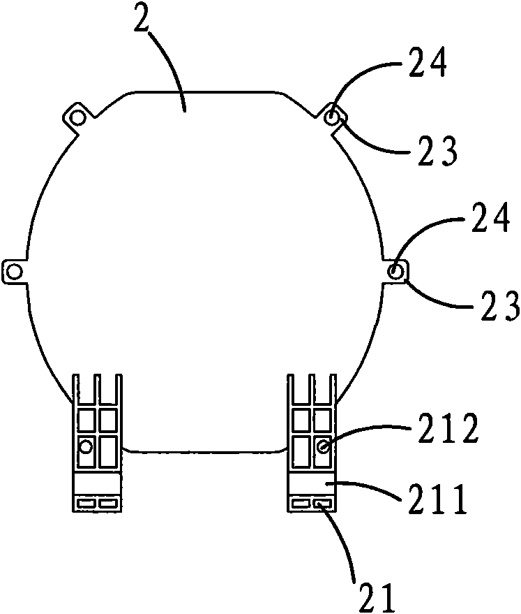 Reinforced concrete internal mold with multi-direction fixed supports