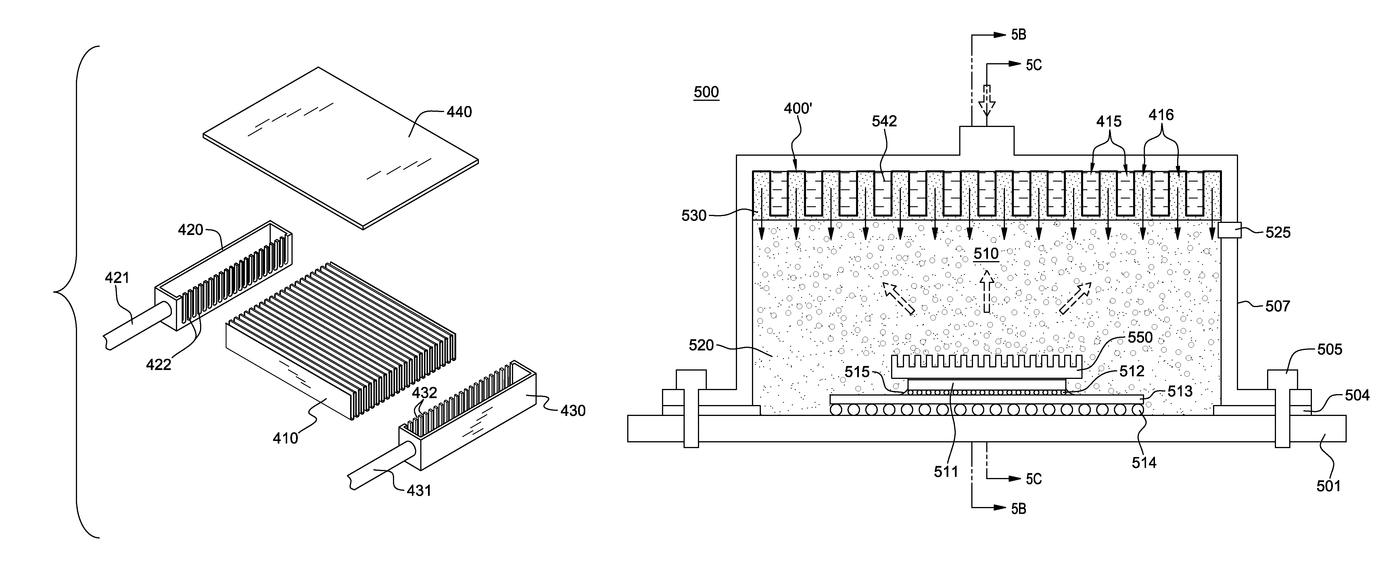 Vapor condenser with three-dimensional folded structure