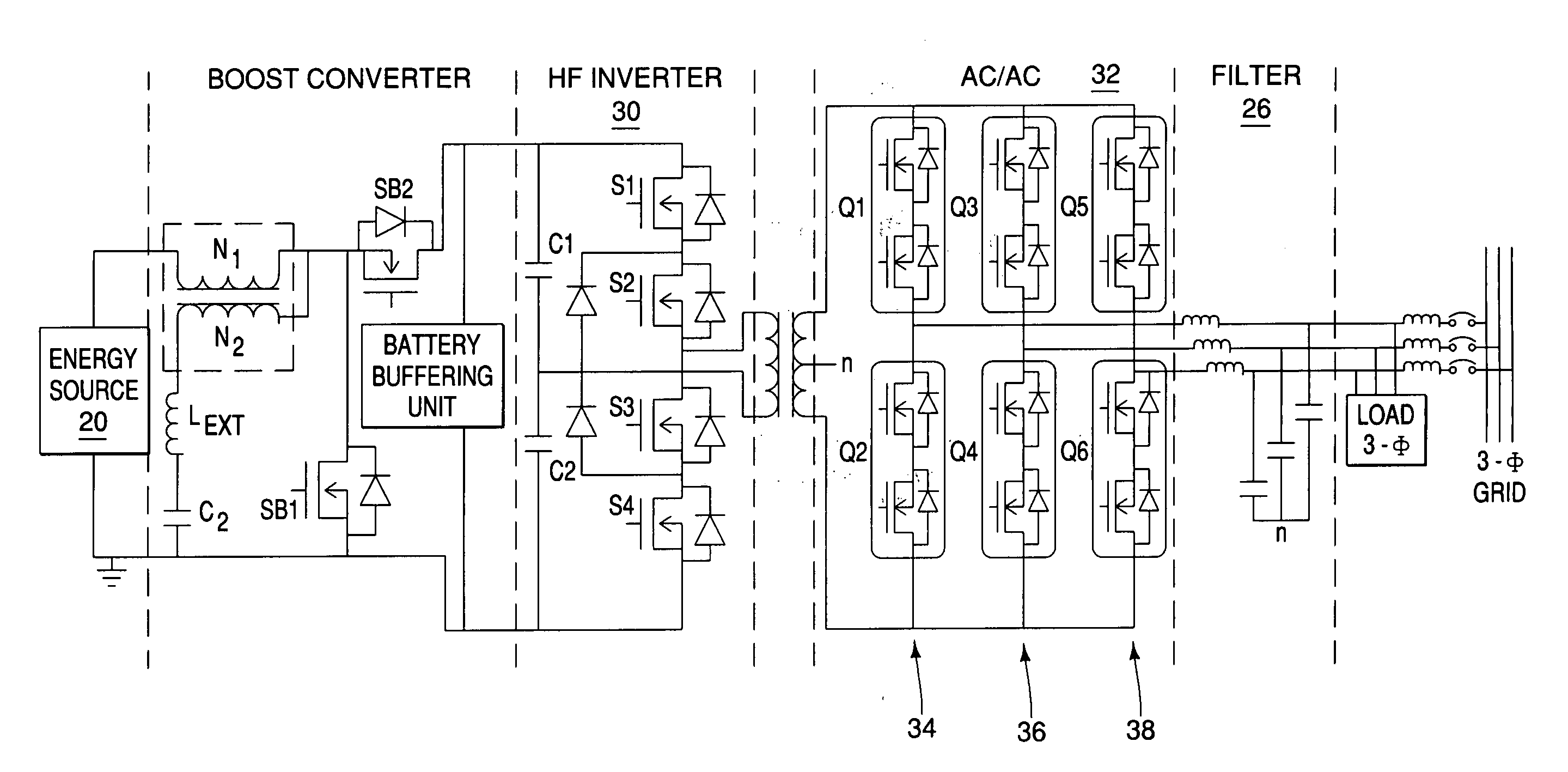 Power conditioning system for energy sources