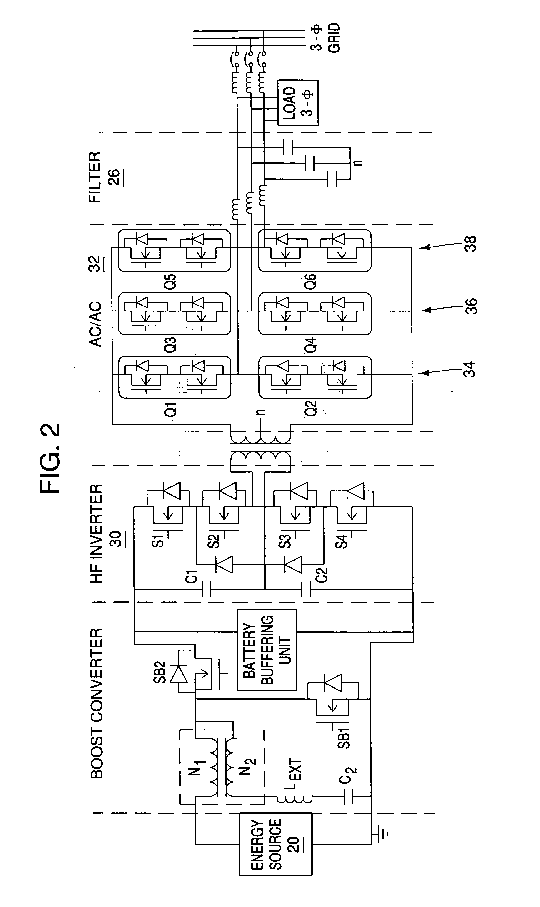 Power conditioning system for energy sources