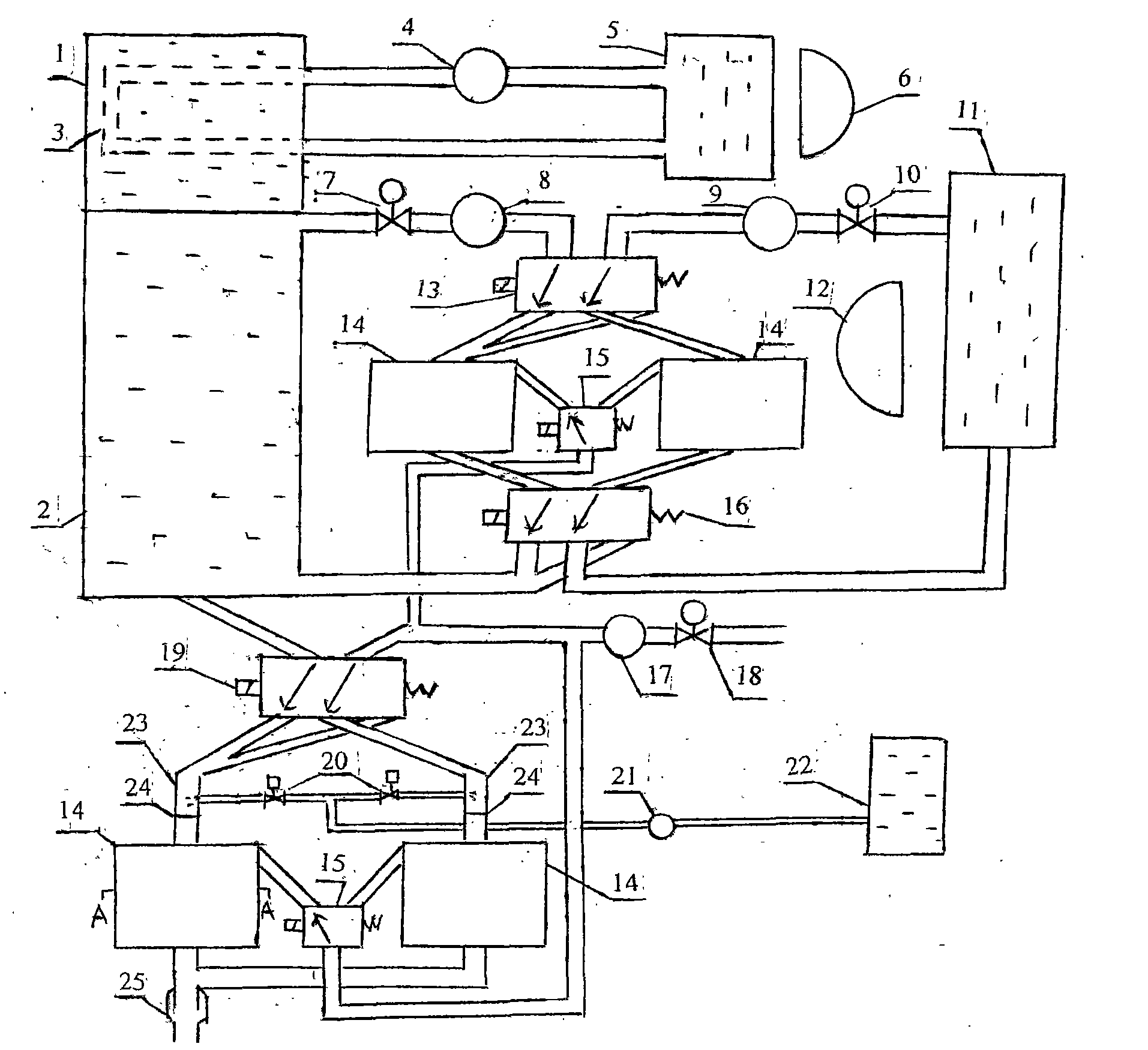 Power generating device by waste heat of automobiles