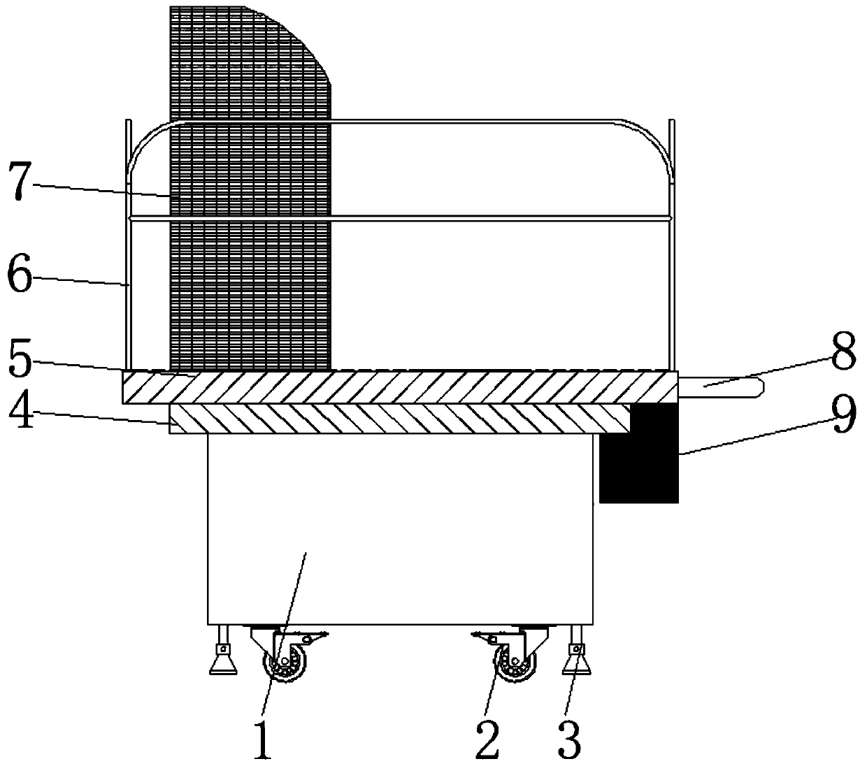 Lifting article storage and arrangement moving platform