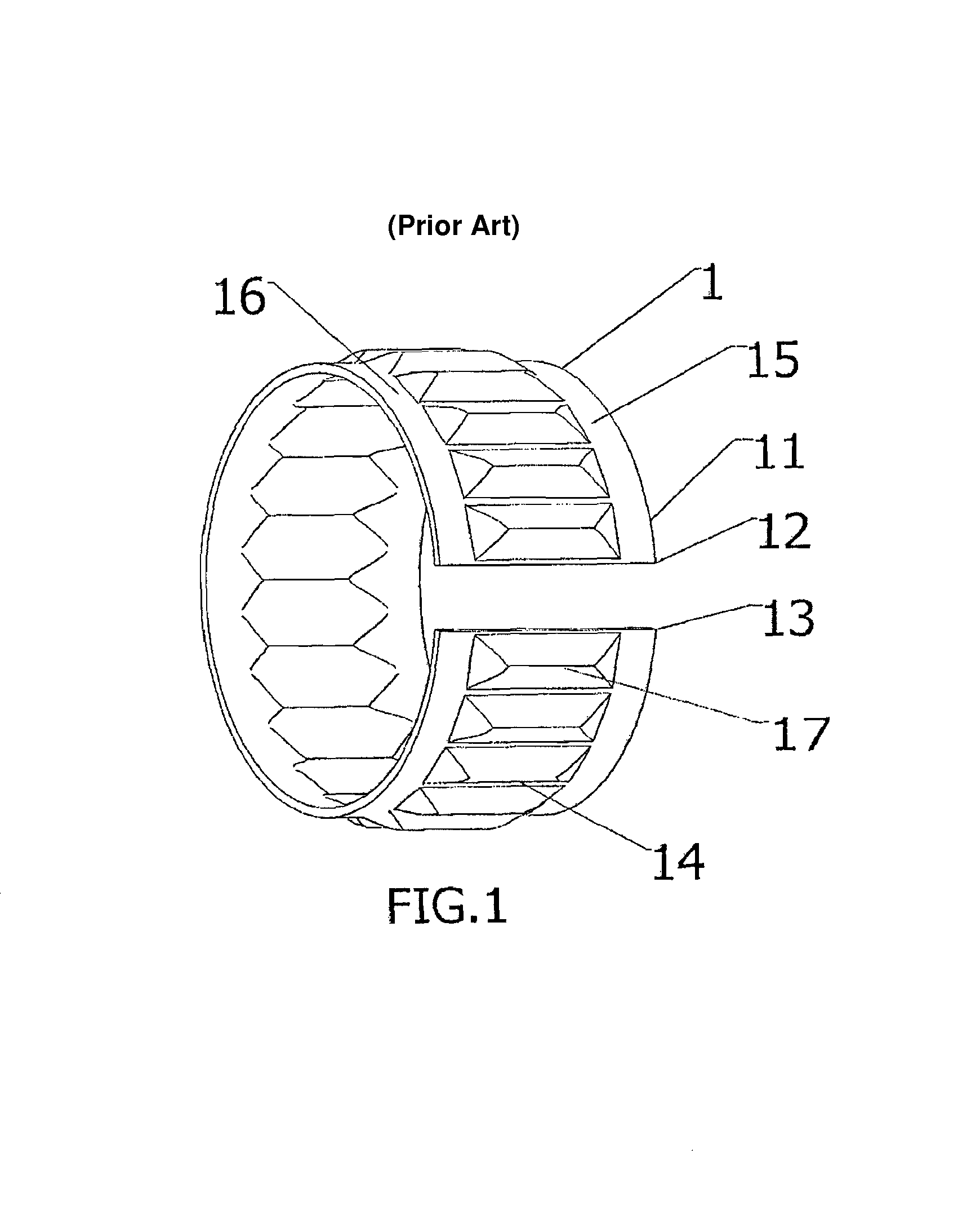 Assembly of a shaft and a housing assembly