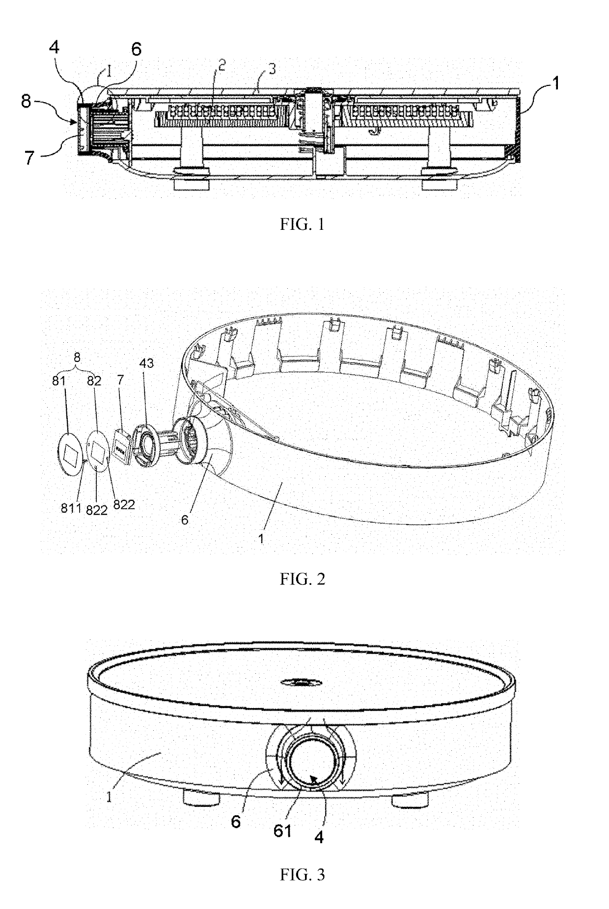 Knob structure for electromagnetic oven