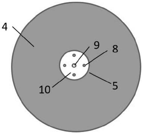 Vector stress meter based on micro-nano multi-core special optical fiber