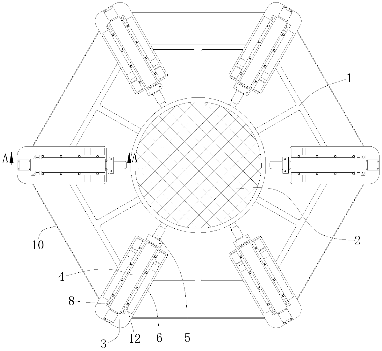 Auxiliary skid bed for producing and processing down feathers