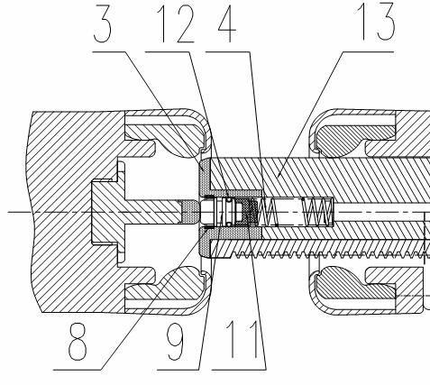 Movable and static contact connection assembly and high-voltage isolation grounding switch