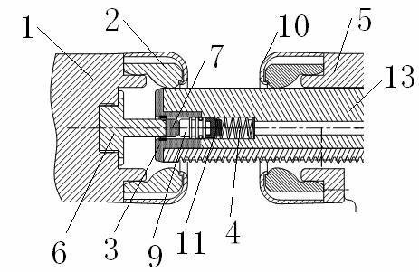 Movable and static contact connection assembly and high-voltage isolation grounding switch