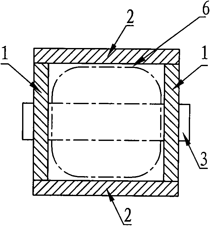 Loading device specially for silicon material square section pickling