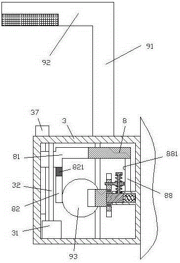 Water output spraying nozzle assembly of water heater with contact alarm function