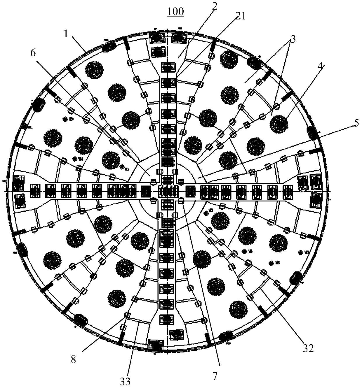 Cutter and shield machine of shield machine