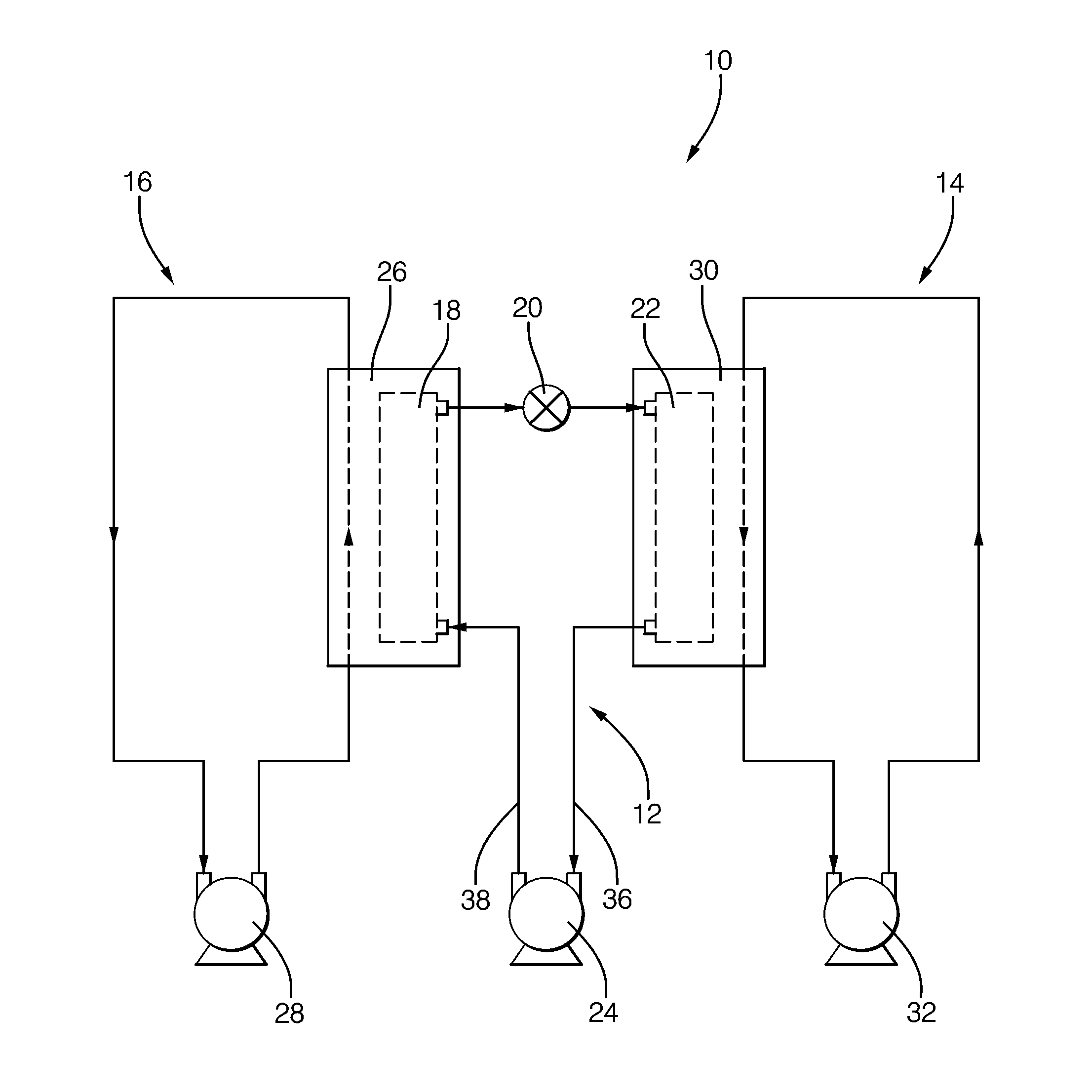 Plate-type heat pump air conditioner heat exchanger for a unitary heat pump air conditioner