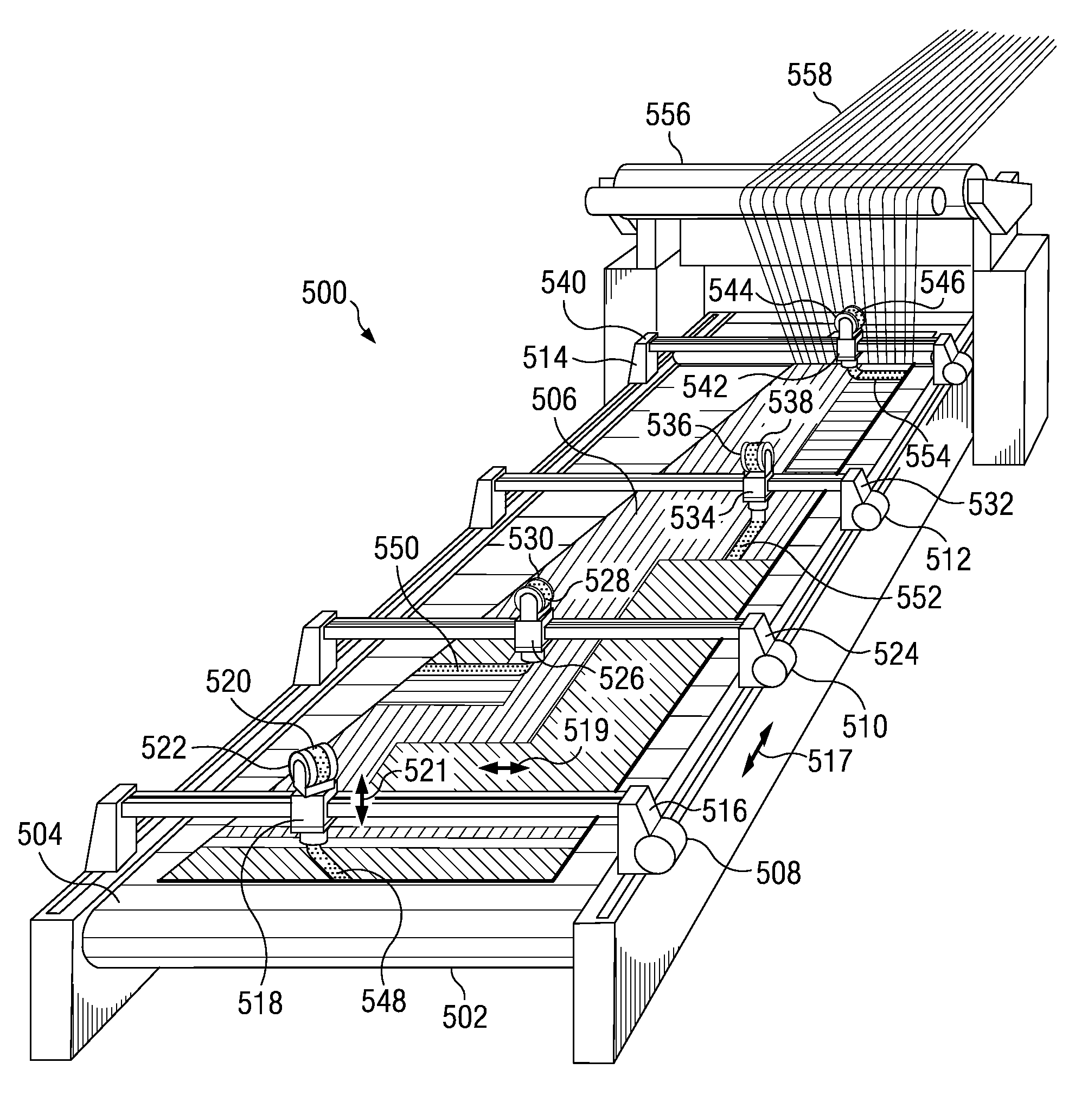 Method and apparatus for low-bulk toughened fabrics for low-pressure molding processes