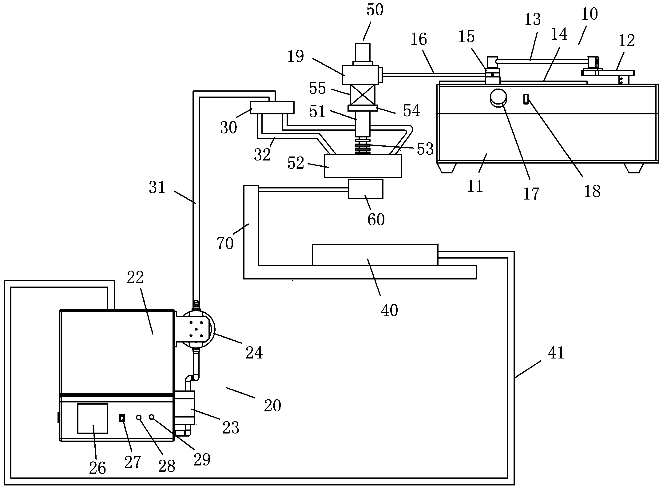 Brush plating device and method for repairing scratches of mechanical parts