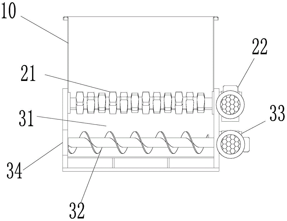 Chipping and breaking device