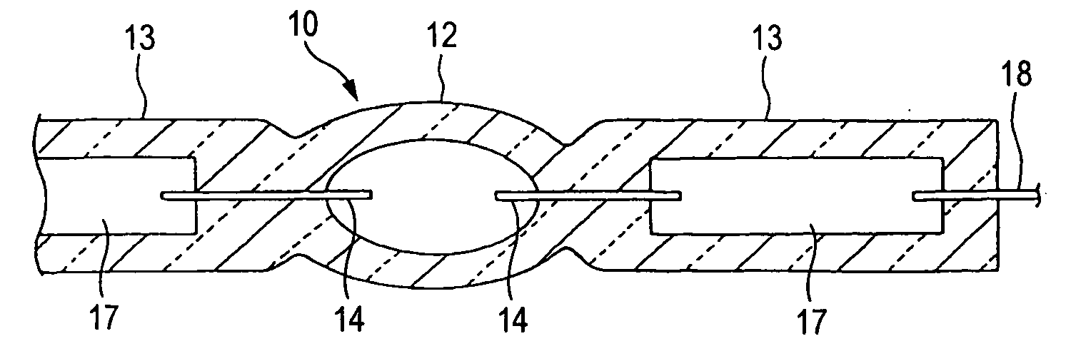 Mercury free arc tube for a discharge lamp