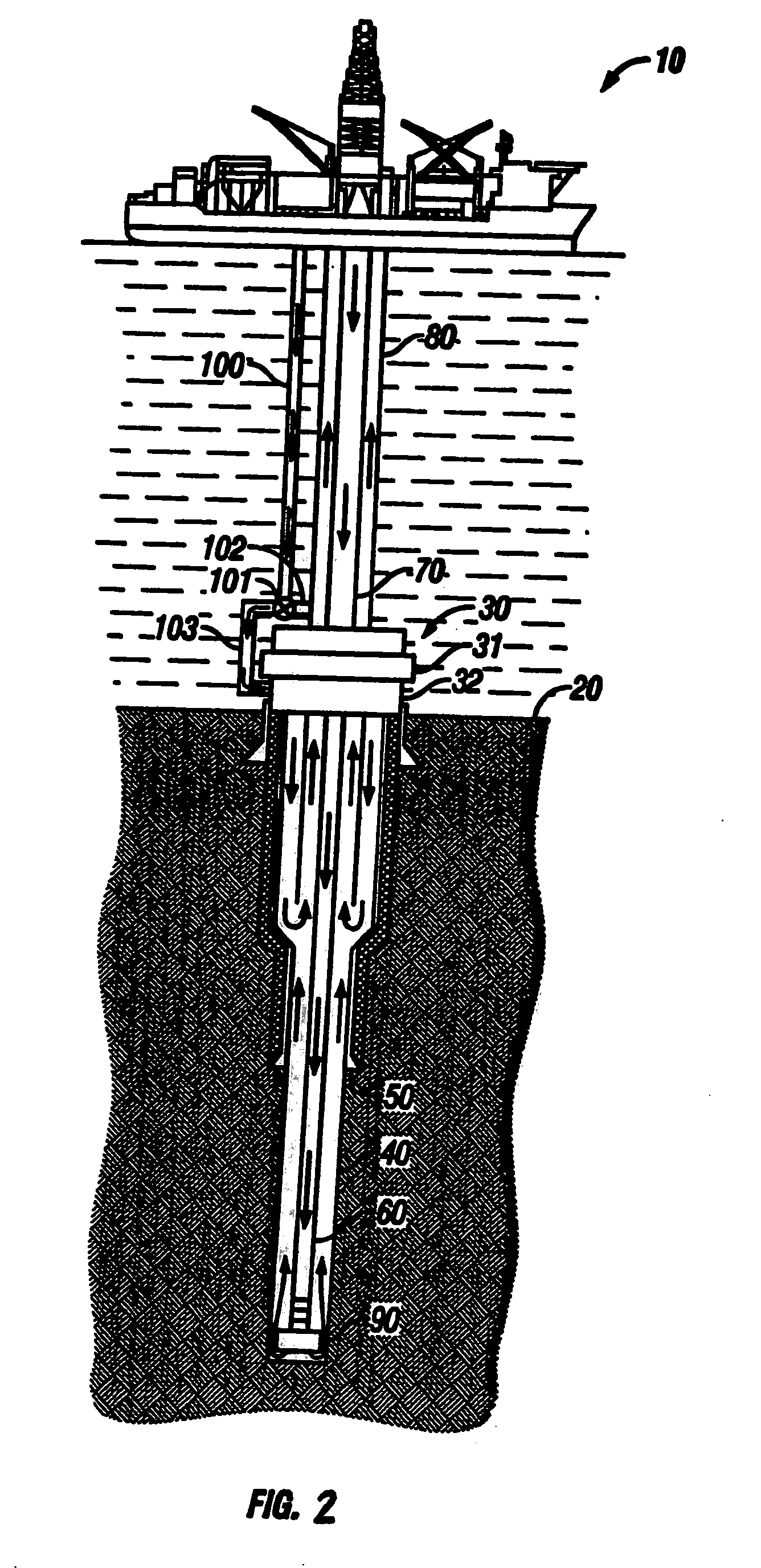 System for drilling oil and gas wells using oversized drill string to achieve increased annular return velocities