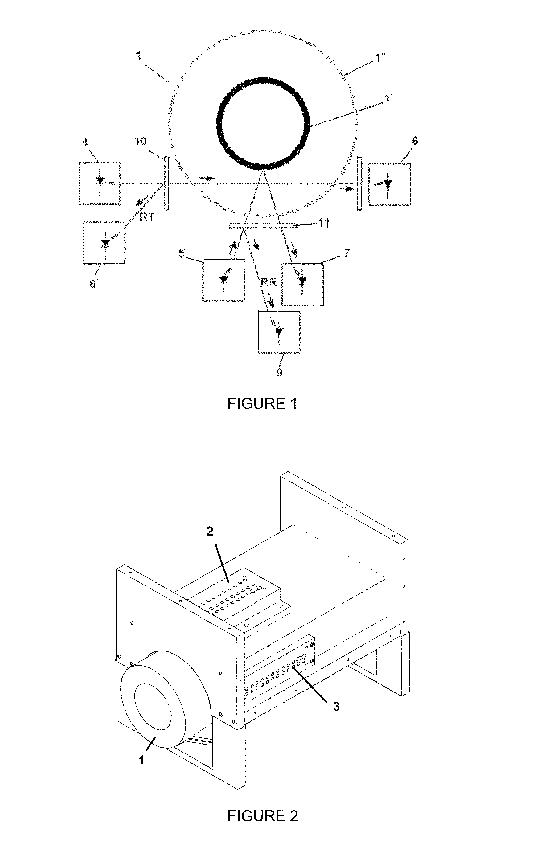 Portable spectrophotometer and method for characterising solar collector tubes