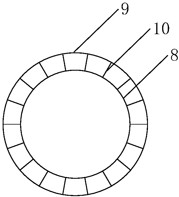 Conical shell type water tower cast-in-situ supporting structure