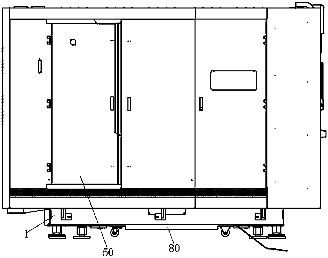 Laser cutting machine with efficient and intelligent lifting exchanging table and working method thereof