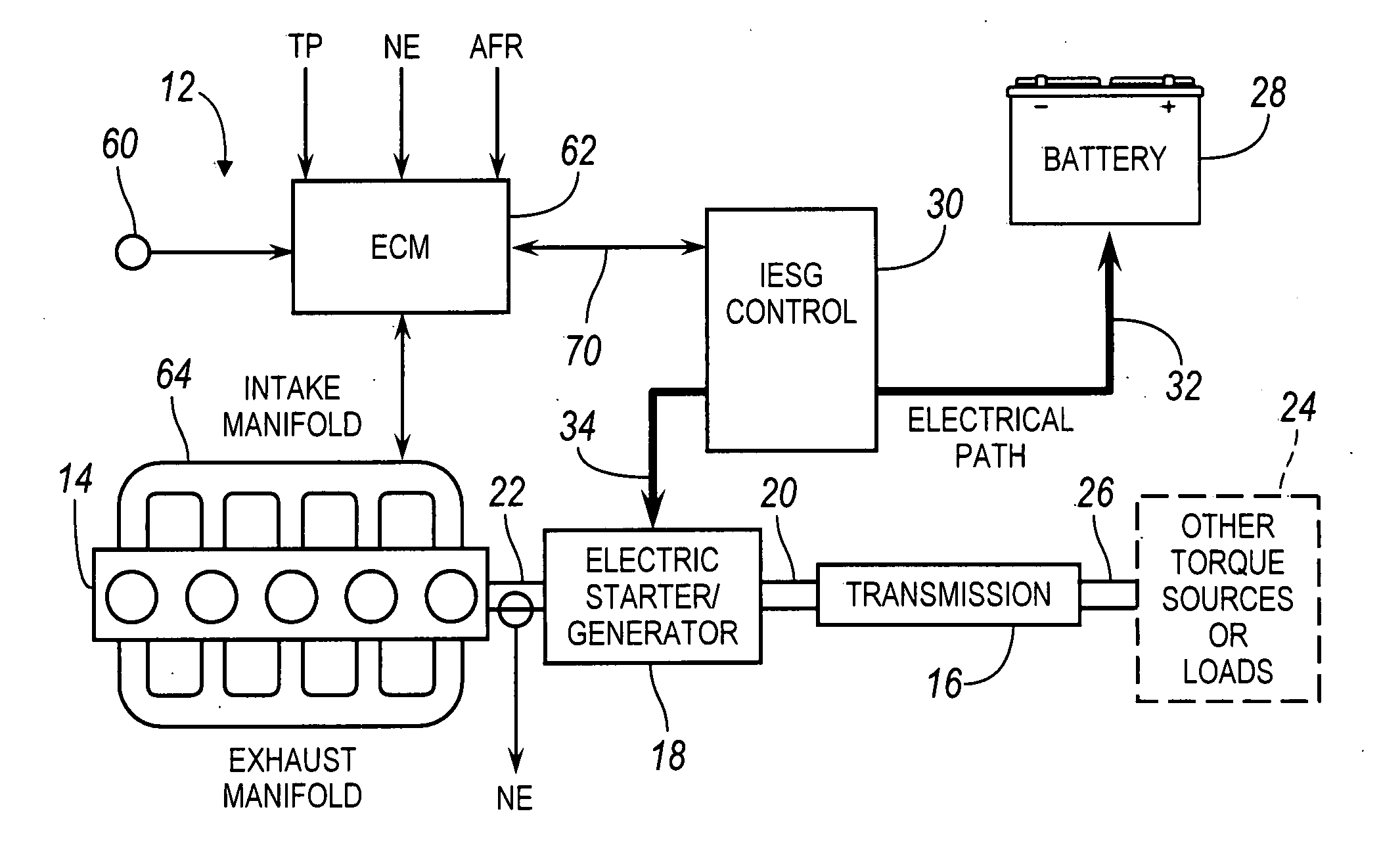 Engine start detection in a hybrid electric vehicle