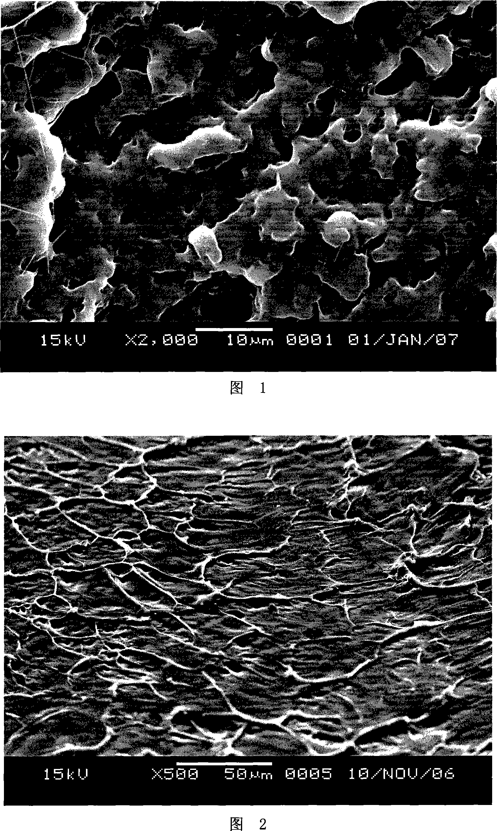 A method for forming concba lamellar structure with degradable plastics PLA