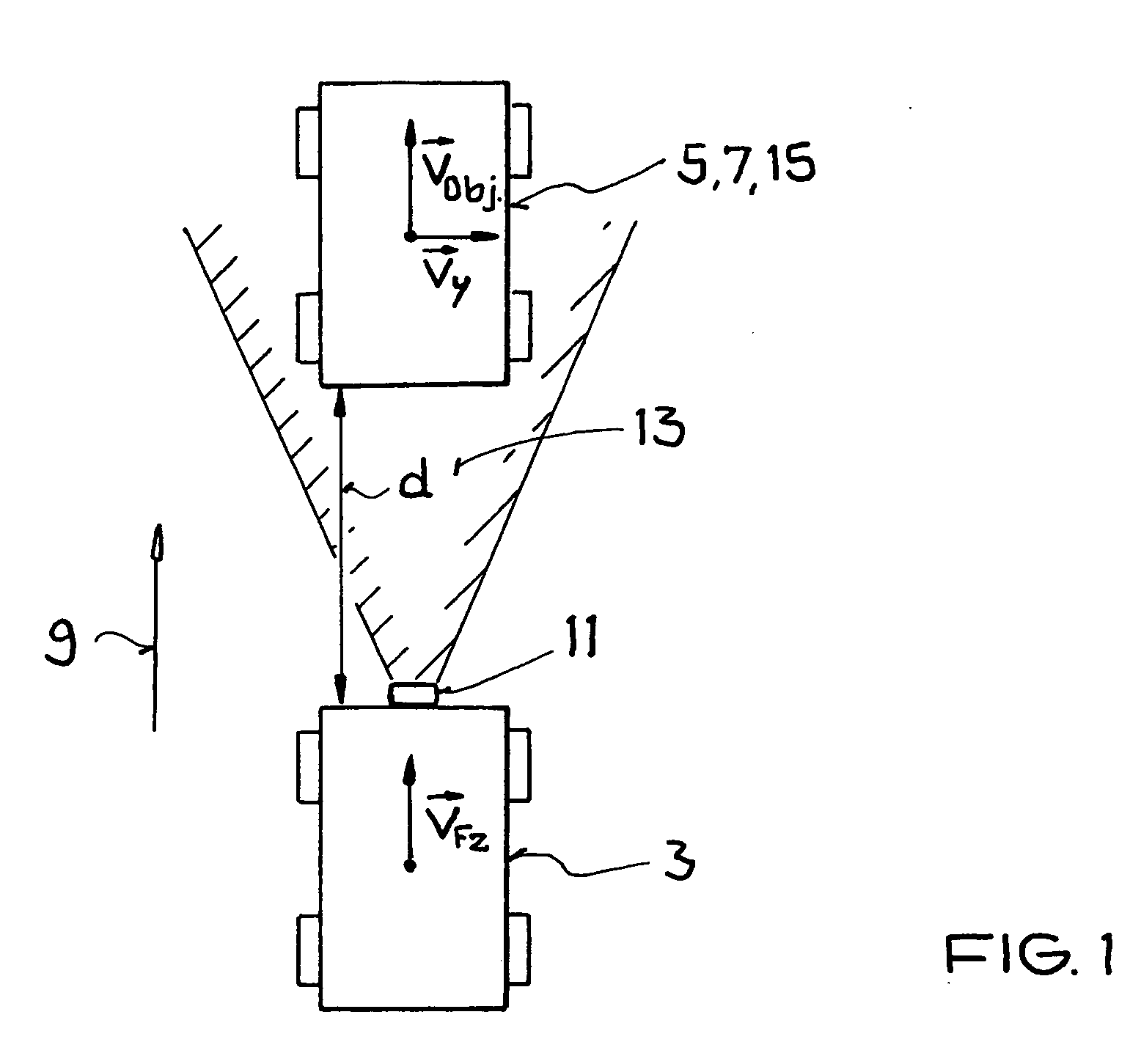 Method for selecting a target vehicle