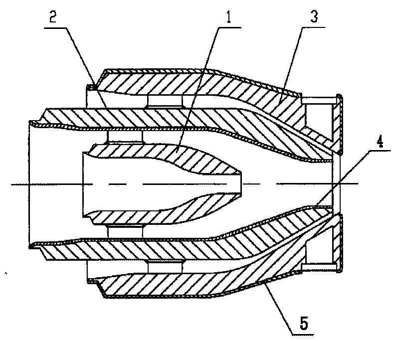 Coal water slurry process burner with long service life and method for manufacturing same