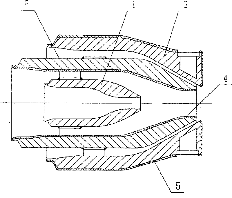 Coal water slurry process burner with long service life and method for manufacturing same