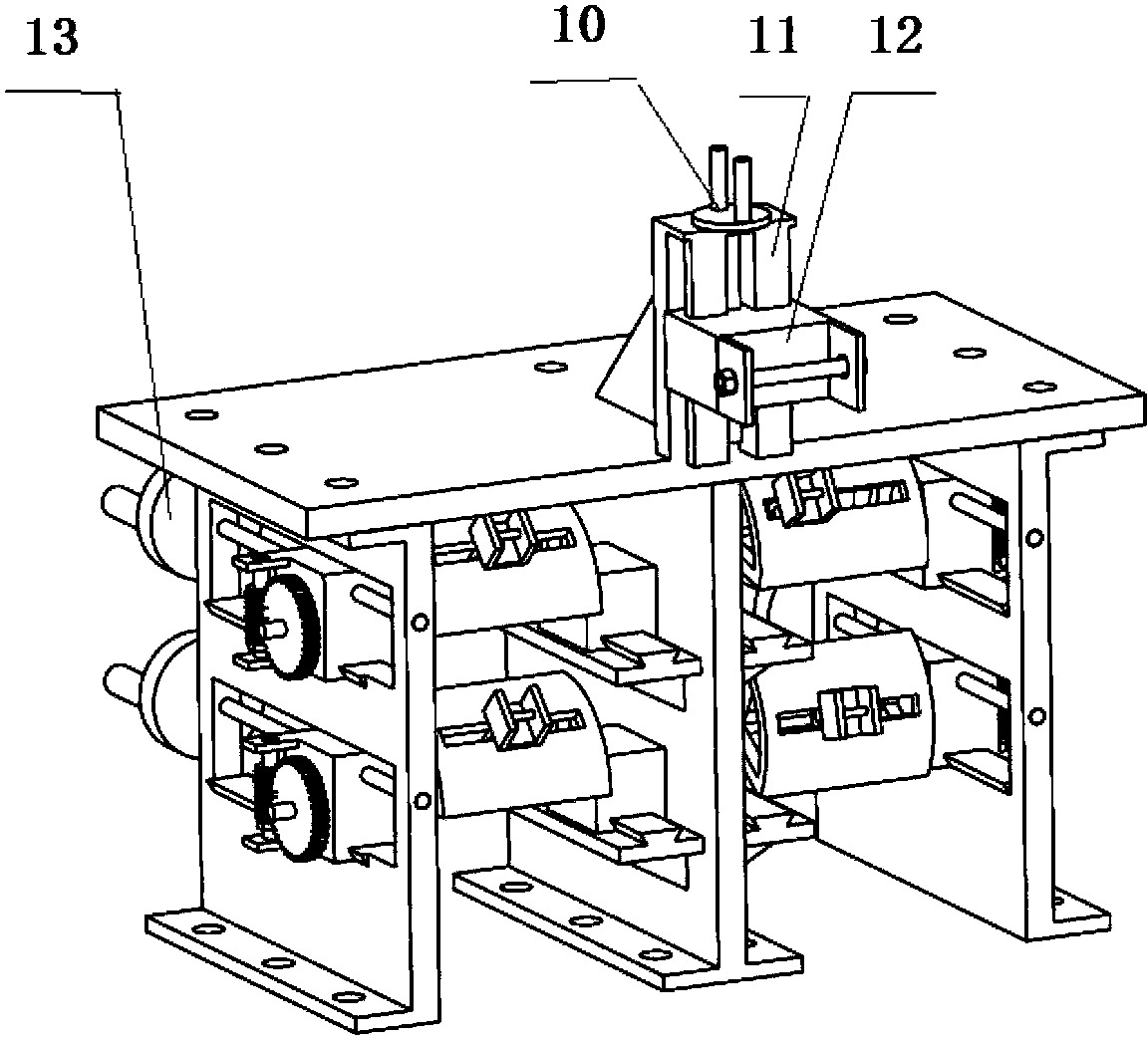 Hard point position stepless adjusting type test rig satisfying multiple suspension fork types