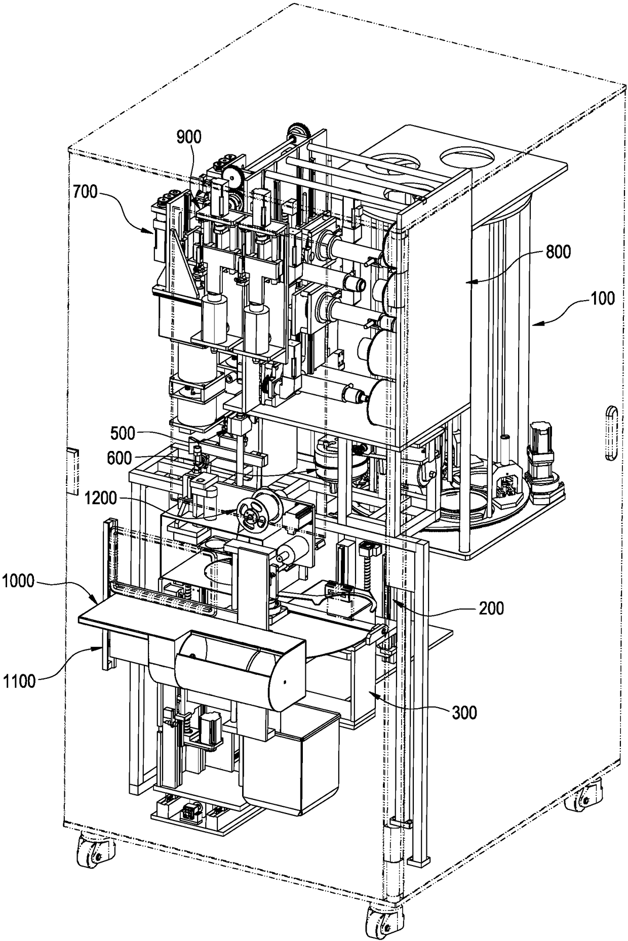 Automatic cooked wheaten food vending machine and control method thereof