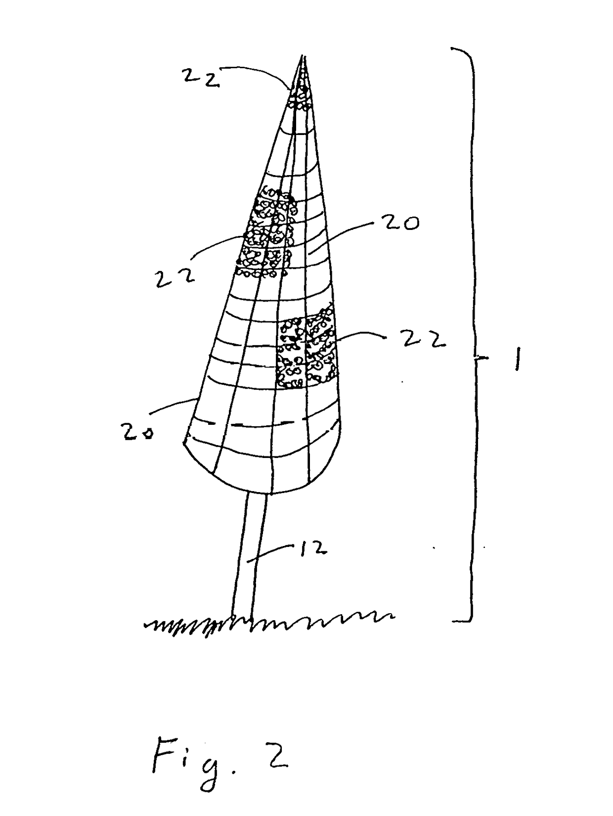 Alternative use for hydrogel intrasaccular occlusion device with vertically oriented reinforcement members for structural support