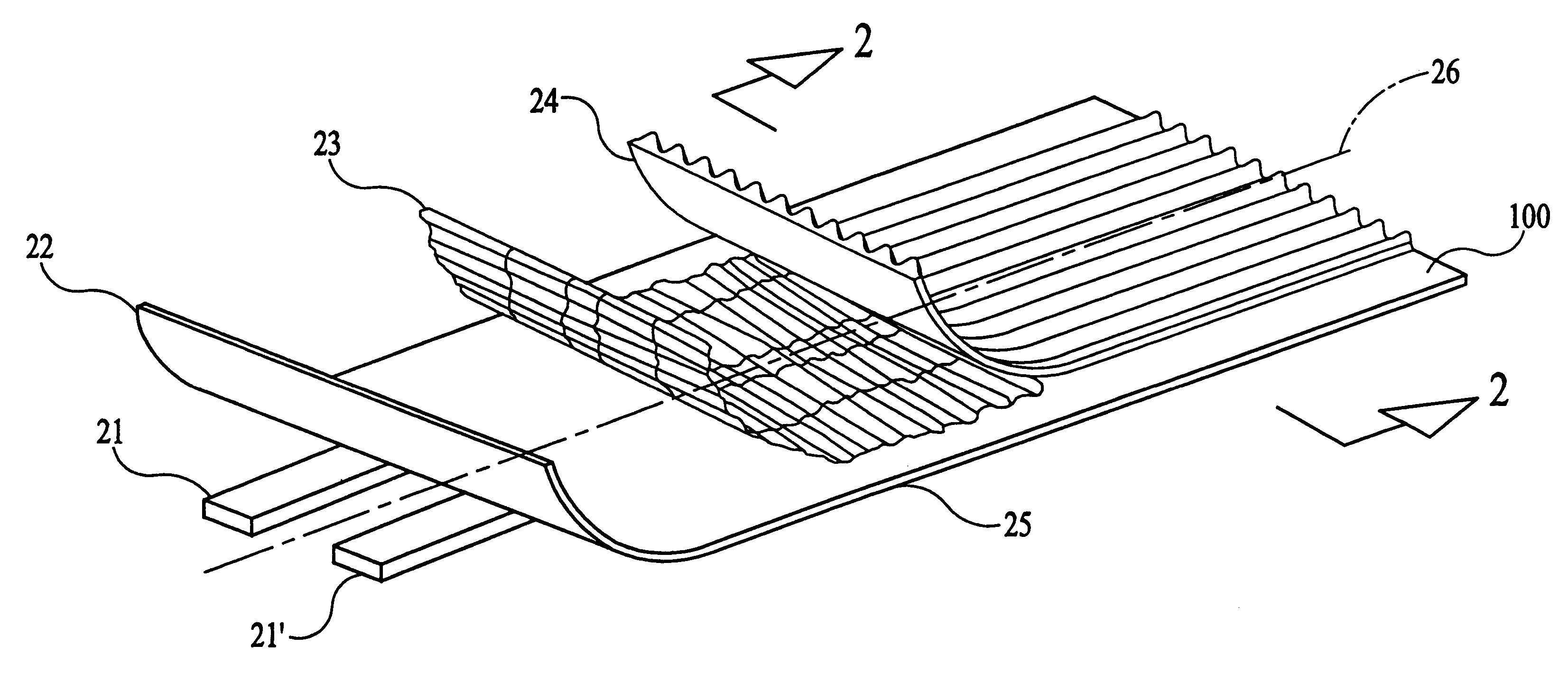 Seaming tape for eliminating peaking and profiling in tensioned seams