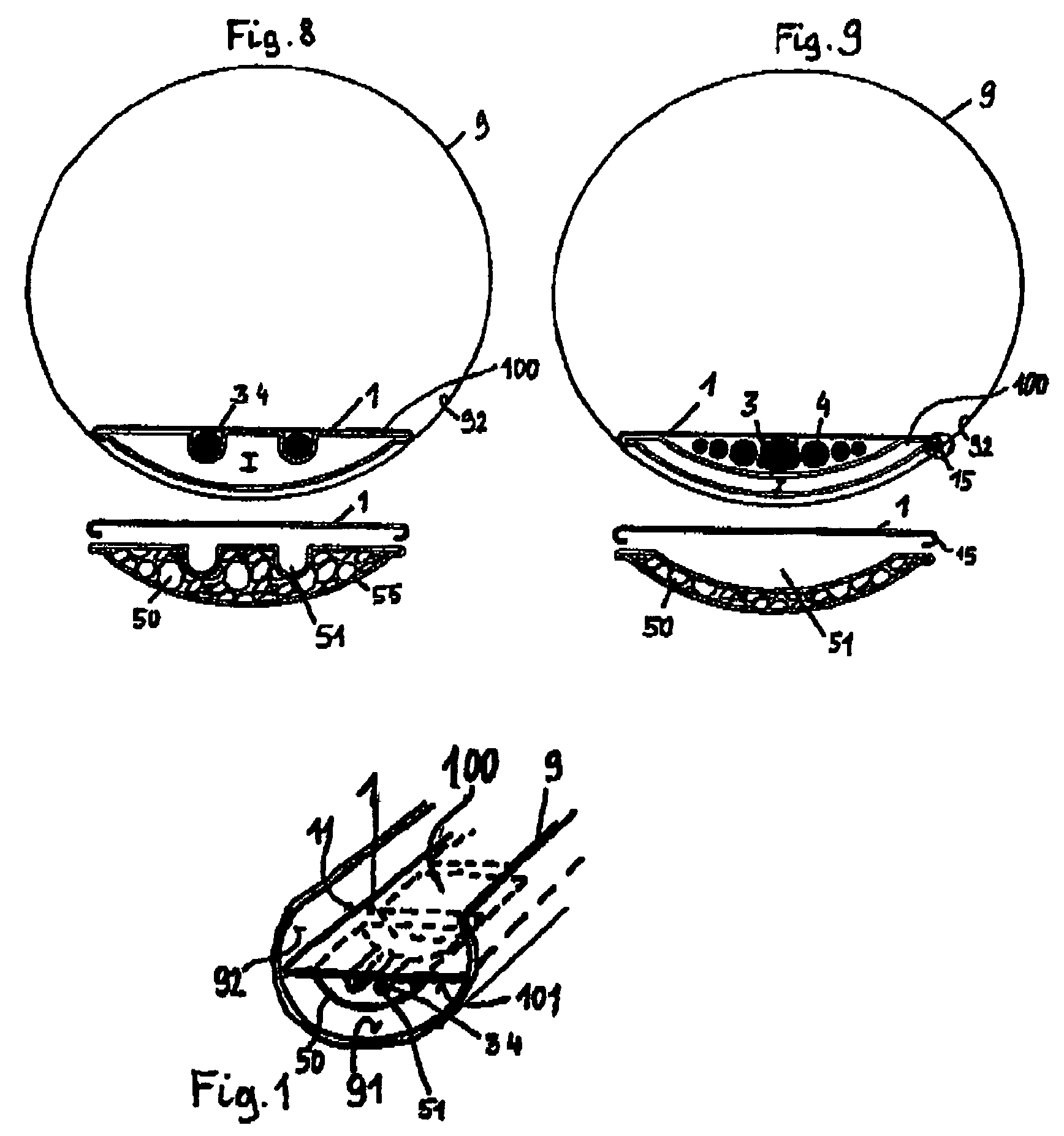 Cable laying configuration