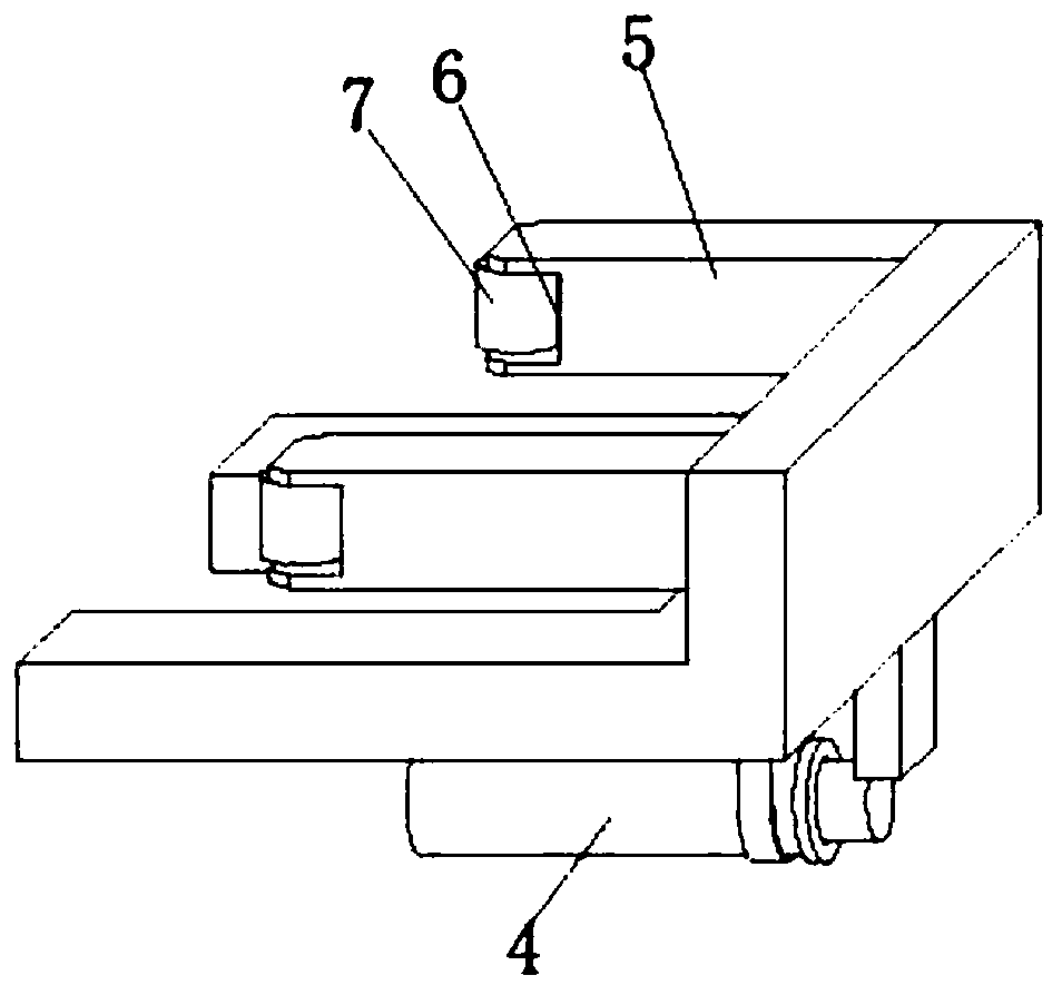 Plate edge grinding device for machining