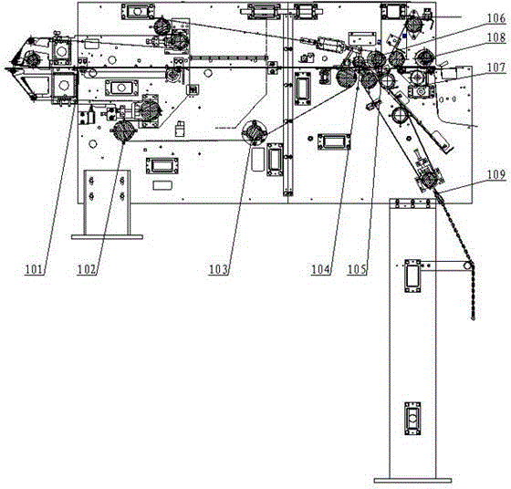 High-speed conveying system of high-speed precise paper cutting machine