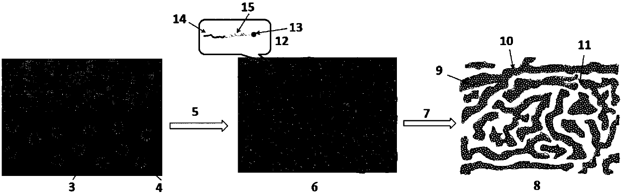 Method for preparing double-channel hydrophilic bicontinuous polymer monolithic column